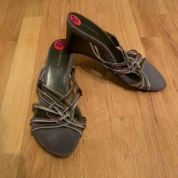 Liz Claiborne Wedge Sandals - Picture 1 of 3